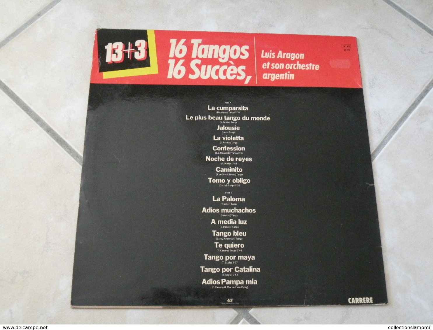 Luis Aragon Et Son Orchestre Argentin (16 Tangos) - (Titres Sur Photos) - Vinyle 33 T LP - Humor, Cabaret