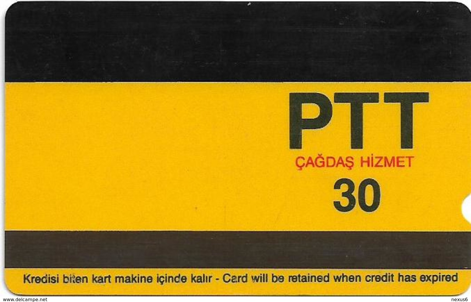 Turkey - Alcatel - PTT - 3rd Series (15mm) 1991-1992, T-07 - Kaya Mezarlari - Dalyan, 30U, Used - Turquia