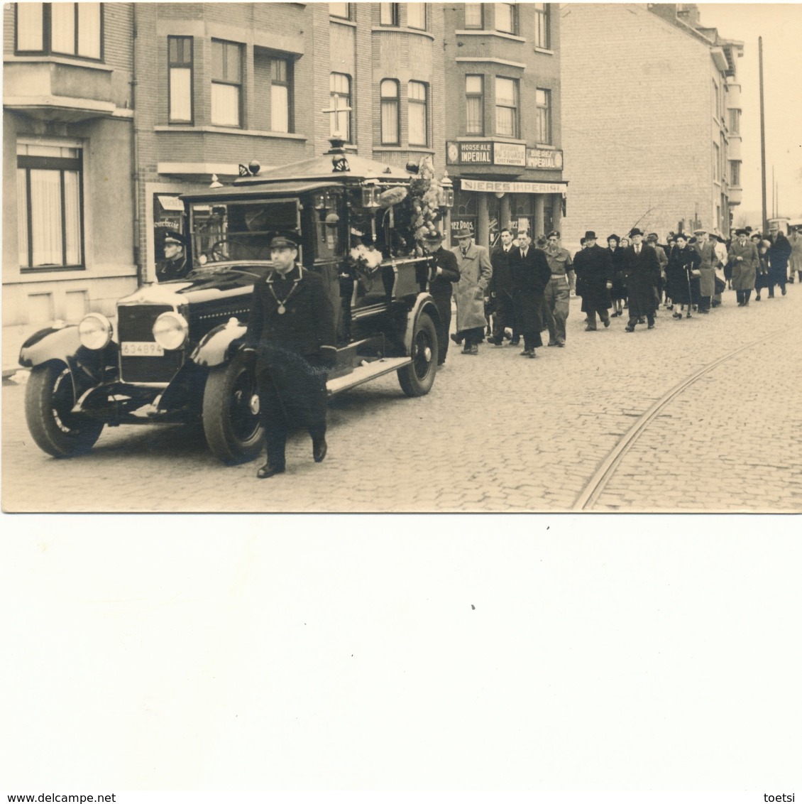 LENNIK BEGRAFENIS ENTERREMENT FUNERAL  OLDTIMER     Fotokaart - Lennik