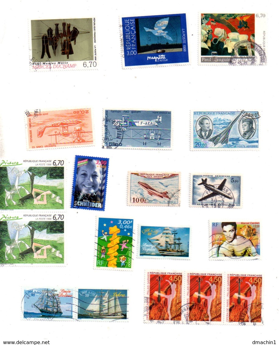 Un Lot De Timbres France Oblitérés-voir état - Vrac (max 999 Timbres)