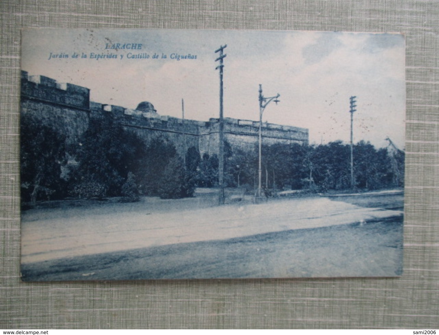 CPA MAROC LARACHE JARDIN DE LA ESPERIDES Y CASTILLO DE LA CIGUENAS - Autres & Non Classés