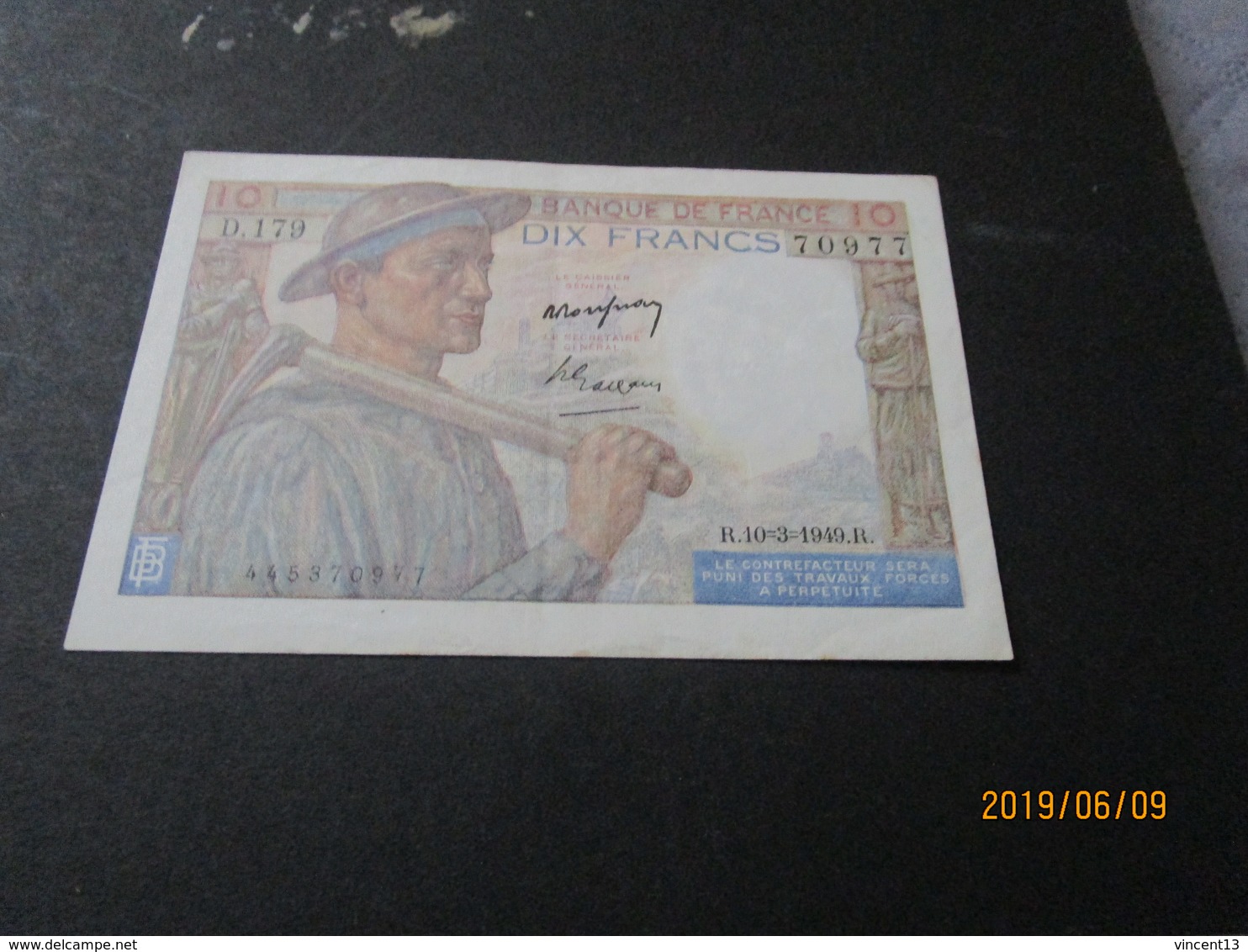 Billet Banknote France 20f Paysan R 10 3 1949 Fayette - 20 F 1942-1950 ''Pêcheur''
