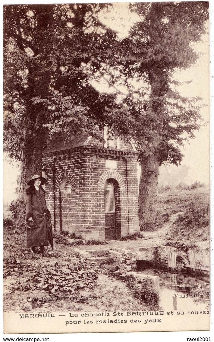 MAROEUIL ( Près D' Arras ) - 62 - La Chapelle Sainte Ste Bertille Et Sa Source Pour Les Maladies Des Yeux - Autres & Non Classés