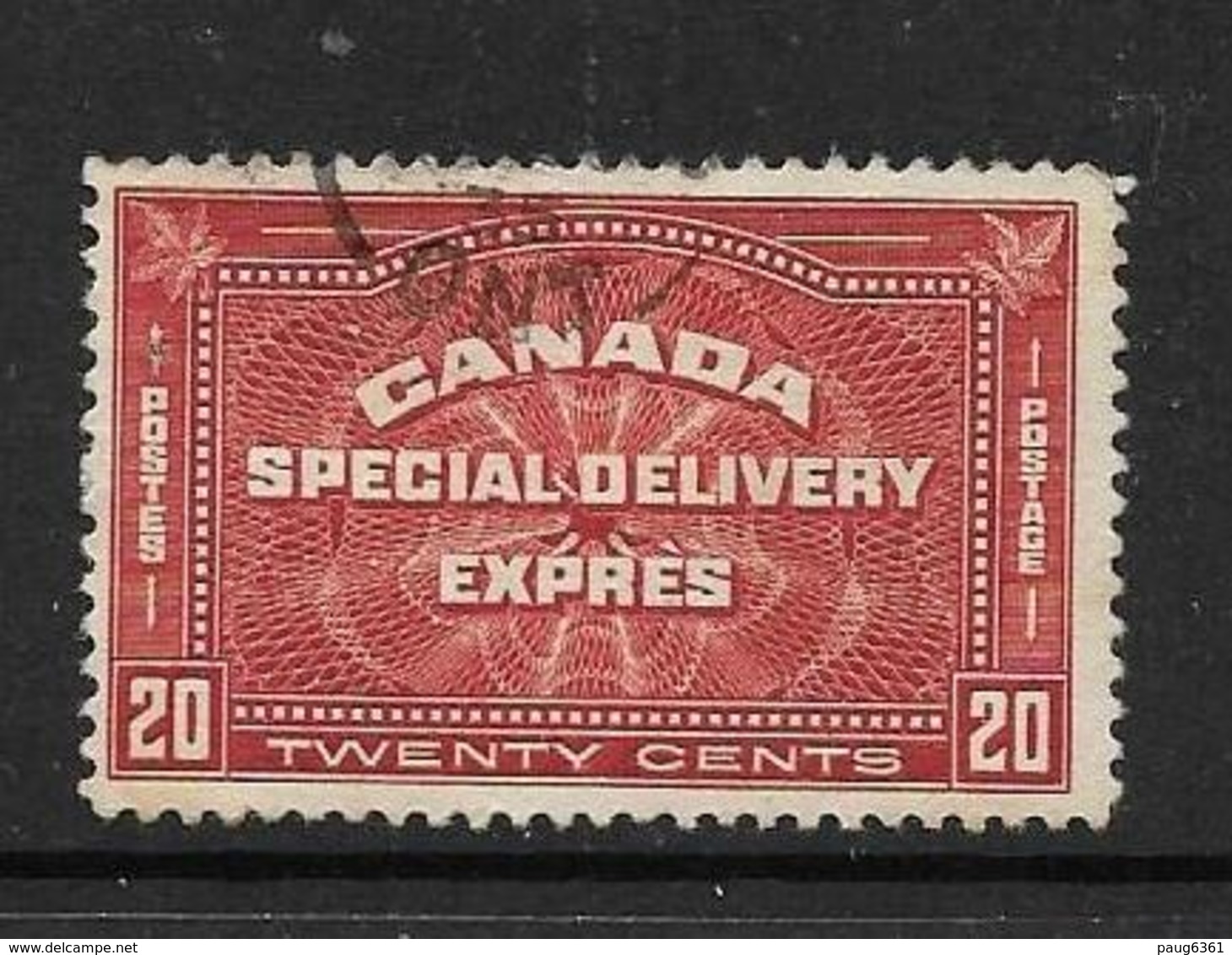 CANADA 1930 EXPRES  YVERT N°E4 OBLITERE - Correo Urgente