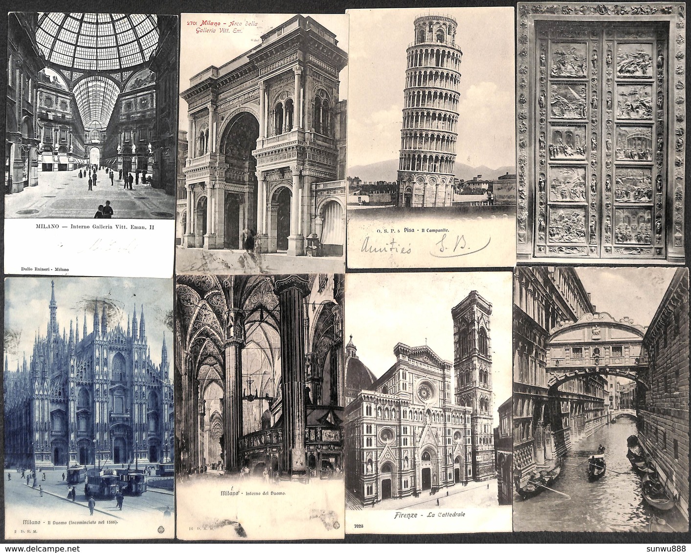 Italia - Lot 67 Cartes (animation, Hotel, Como, Litho Padova Roma...(to See, Little Price) - Autres & Non Classés