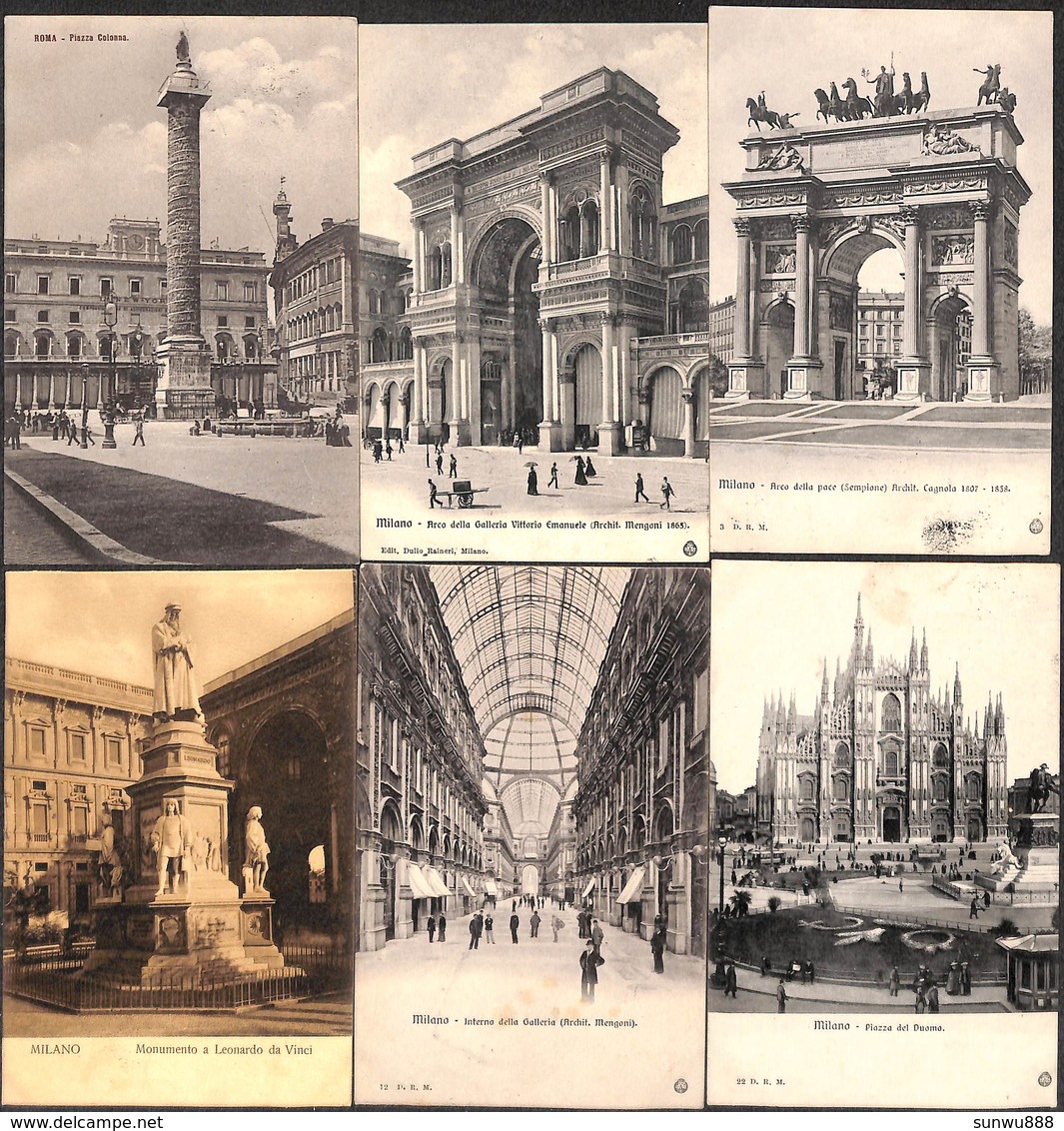 Italia - Lot 67 cartes (animation, Hotel, Como, Litho Padova Roma...(to see, little price)