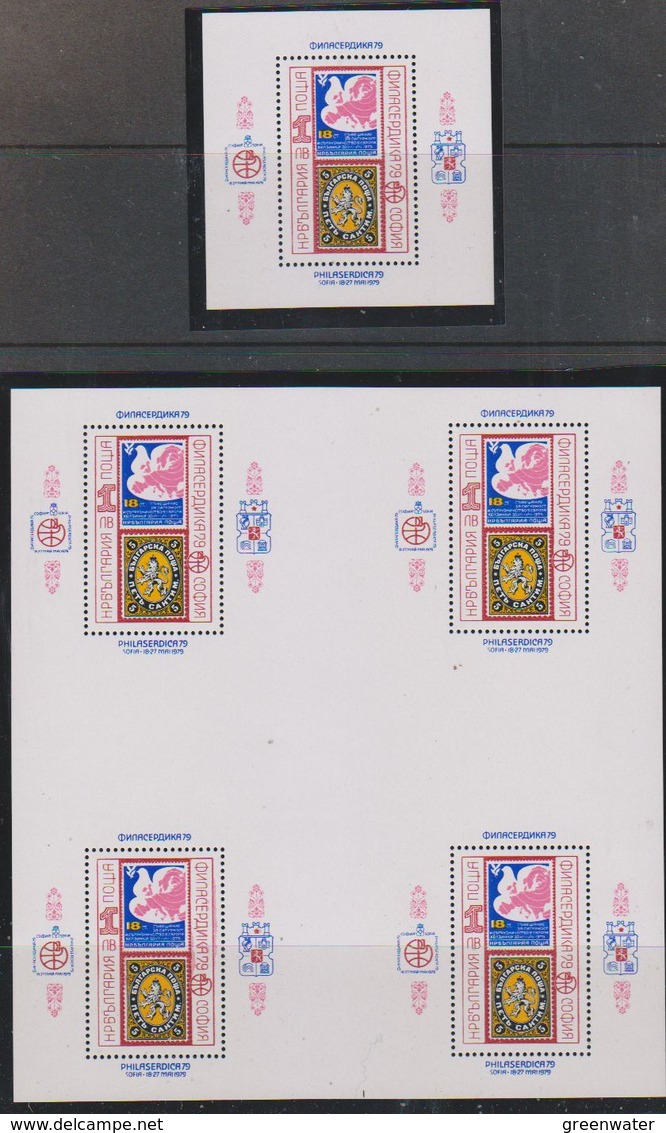 Bulgaria 1979 Philaserdica M/s (with 4 M/s) + M/s ** Mnh (43079) - Blokken & Velletjes