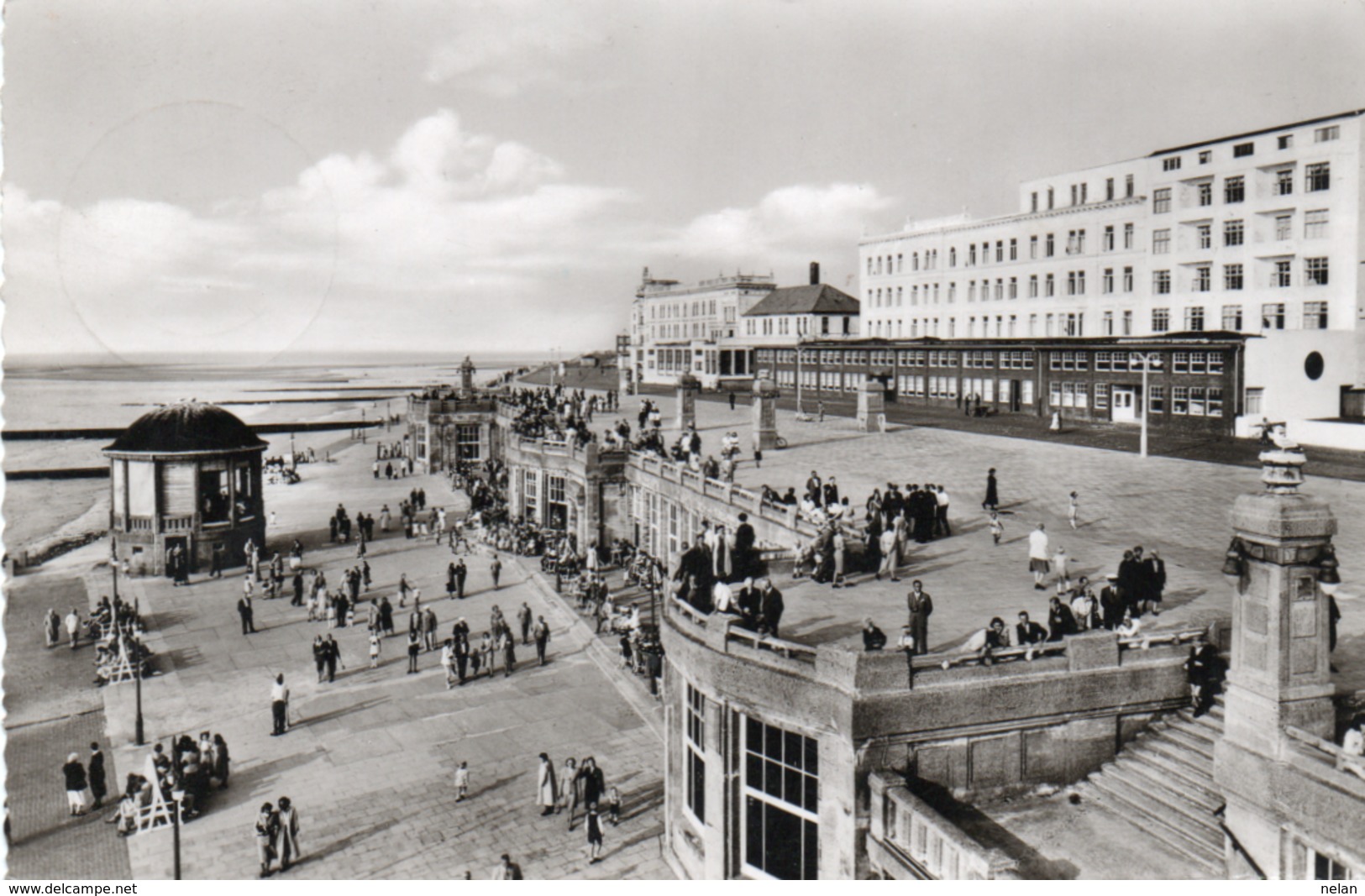 NORDSEEBAD BORKUM-PROMENADE-1955-REAL PHOTO - Borkum