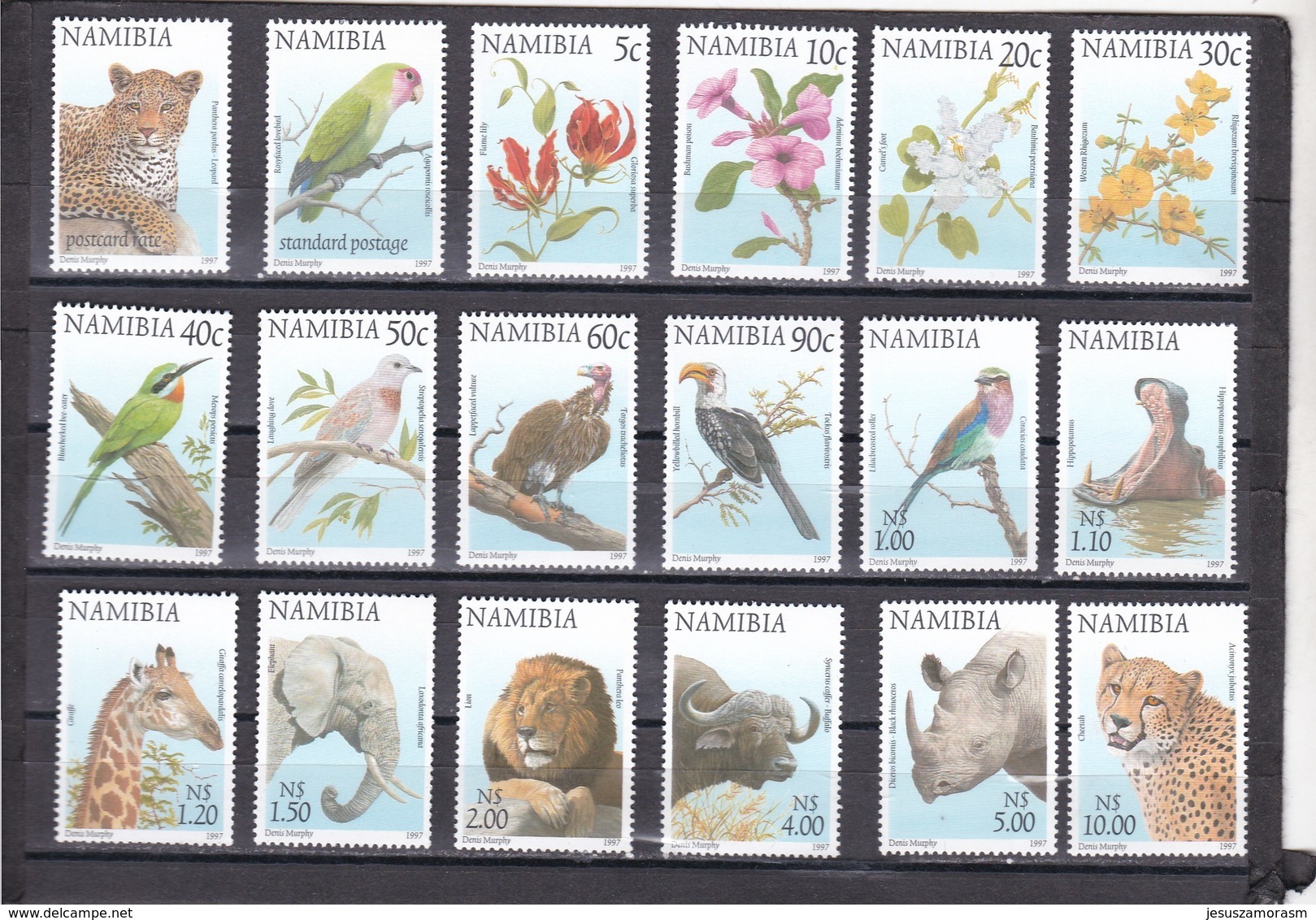 Namibia Nº 818 Al 835 - Namibia (1990- ...)