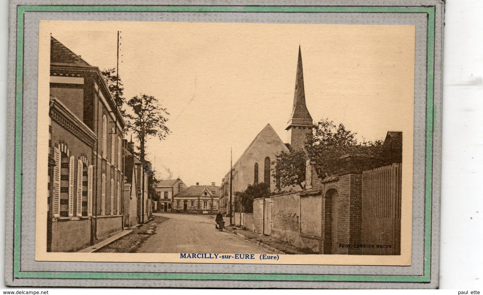 CPA - MARCILLY-sur-EURE (27) - Aspect De L'entrée Du Village Dans Les Années 30 - Marcilly-sur-Eure