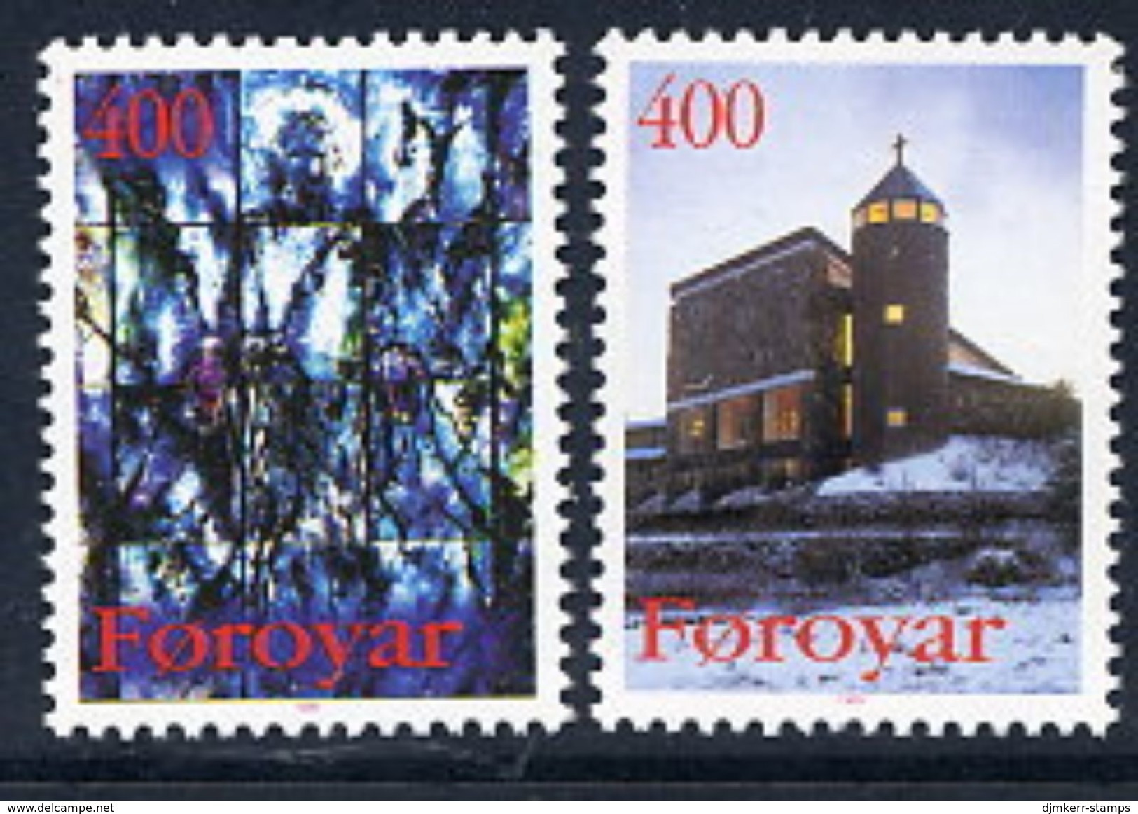 FAROE ISLANDS 1995 Christmas: Catholic Church  MNH / **.  Michel 289-90 - Islas Faeroes