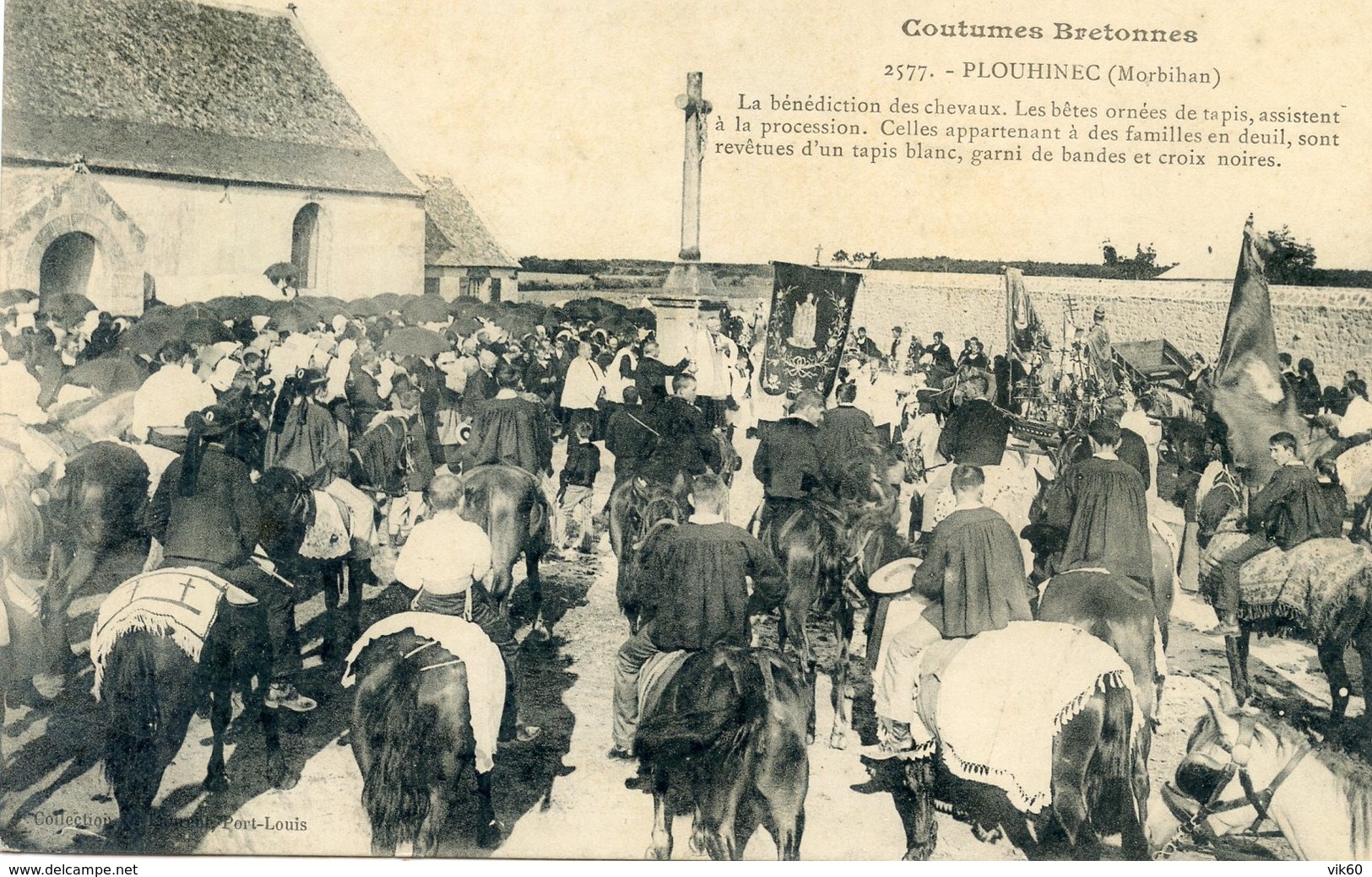 56   PLOUHINEC  BENEDICTION DES CHEVAUX - Other & Unclassified