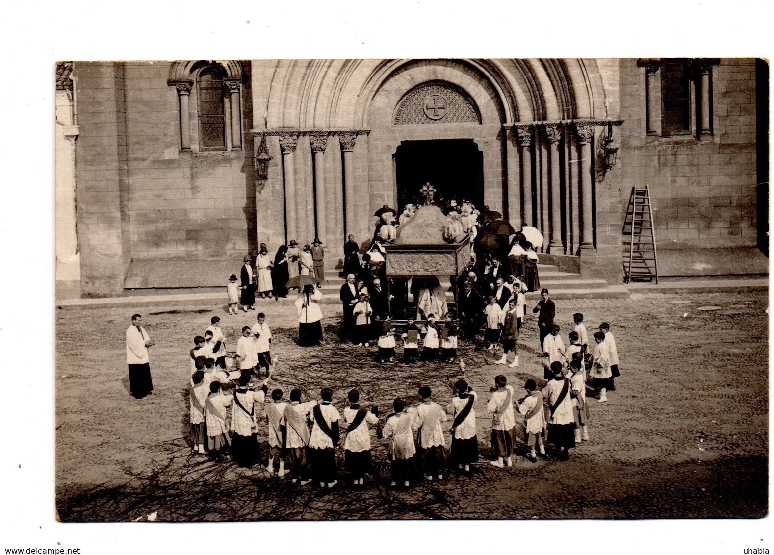 Saint Sever. Procession. Carte Photo . - Saint Sever