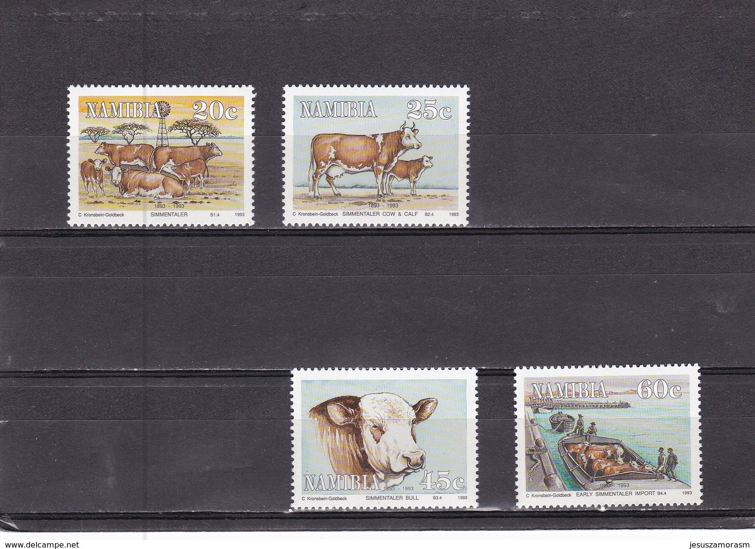 Namibia Nº 695 Al 698 - Namibia (1990- ...)