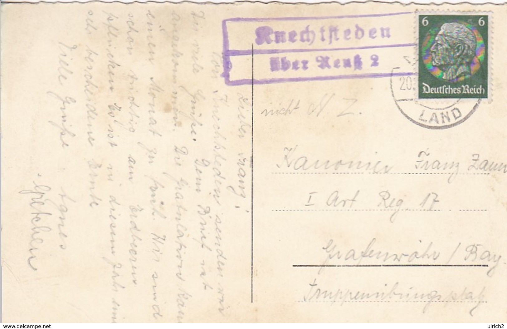 AK Missionshaus Knechtsteden über Neuss - Stempel Knechtsteden über Neuß - 1938 (41632) - Dormagen