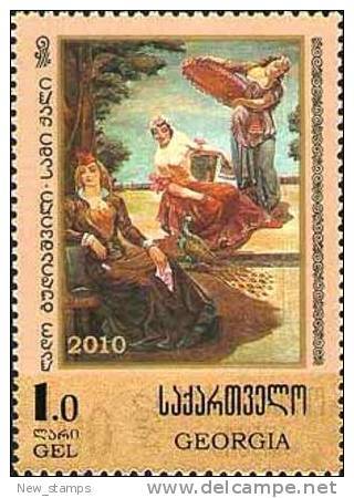 Georgia 2010 Painting Surcharge On # 68 1v MNH - Georgia