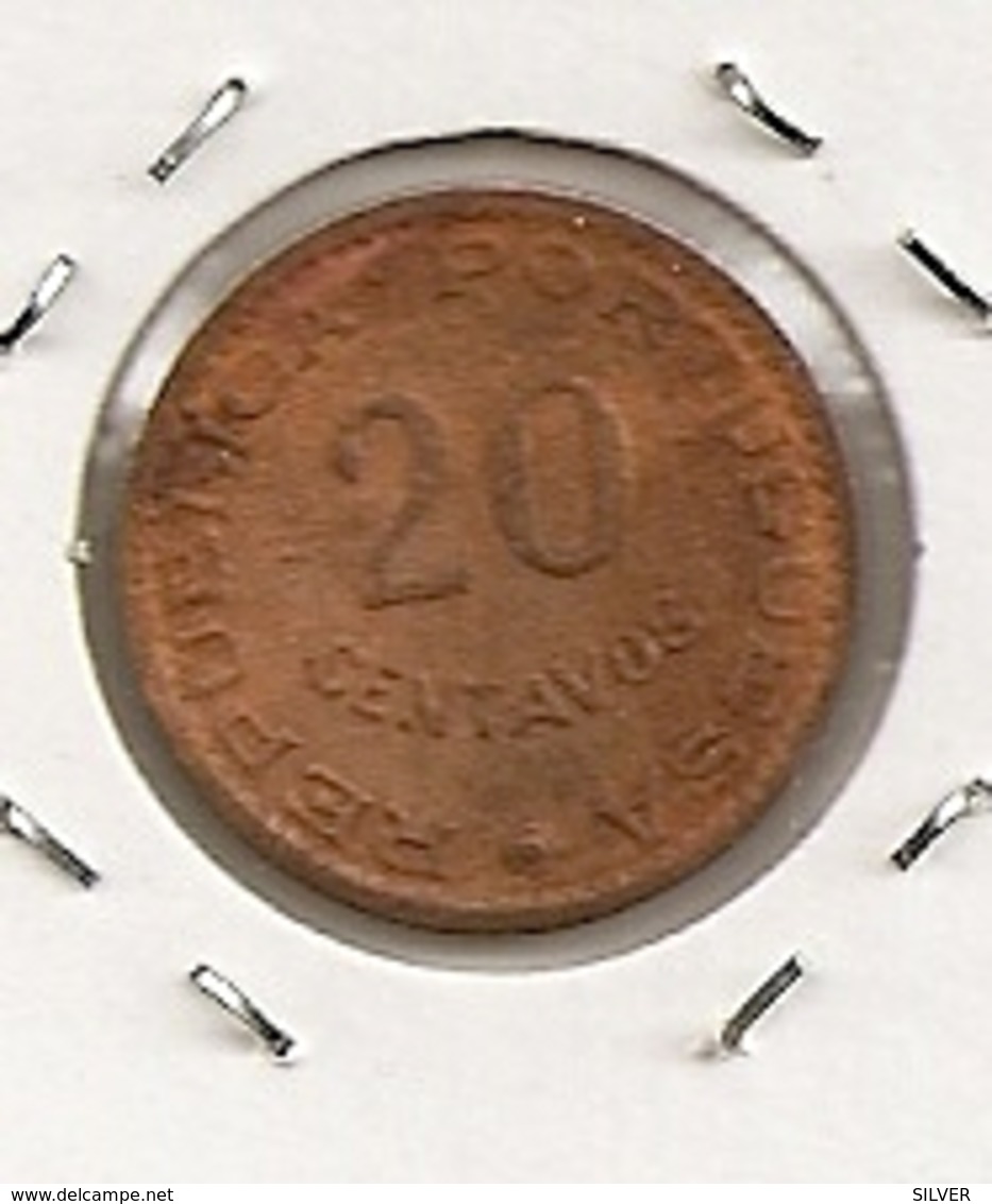 TIMOR 20 CENTAVOS 1970 - Timor