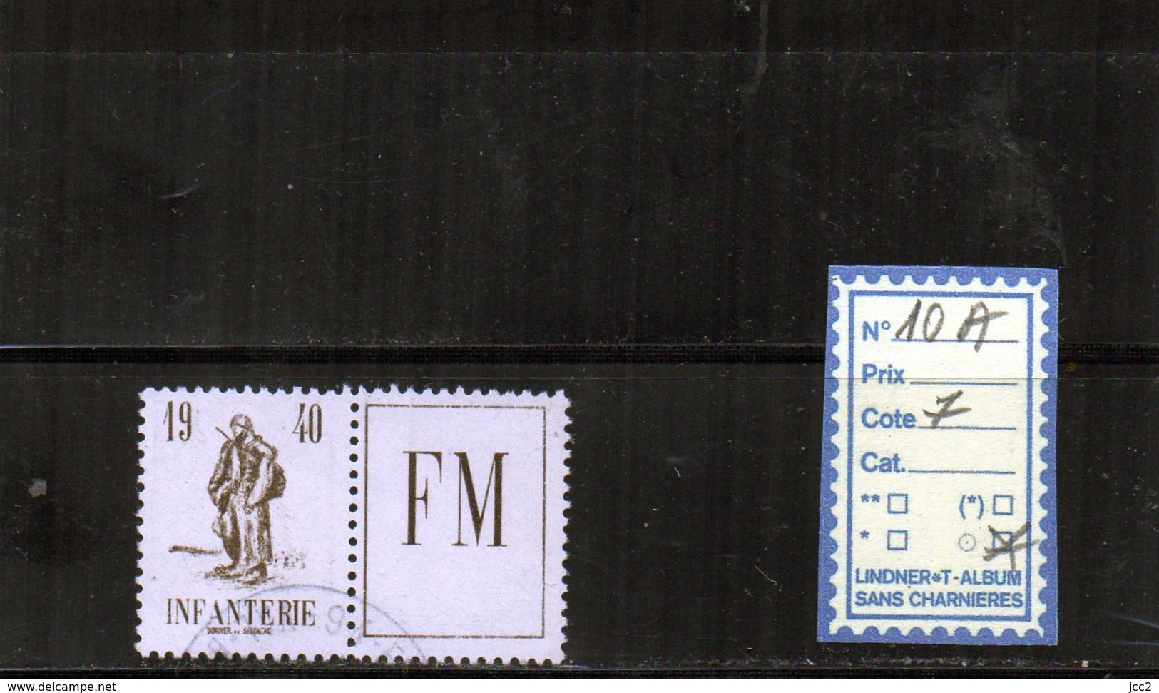 FM. N°10 A Oblitéré - Timbres De Franchise Militaire