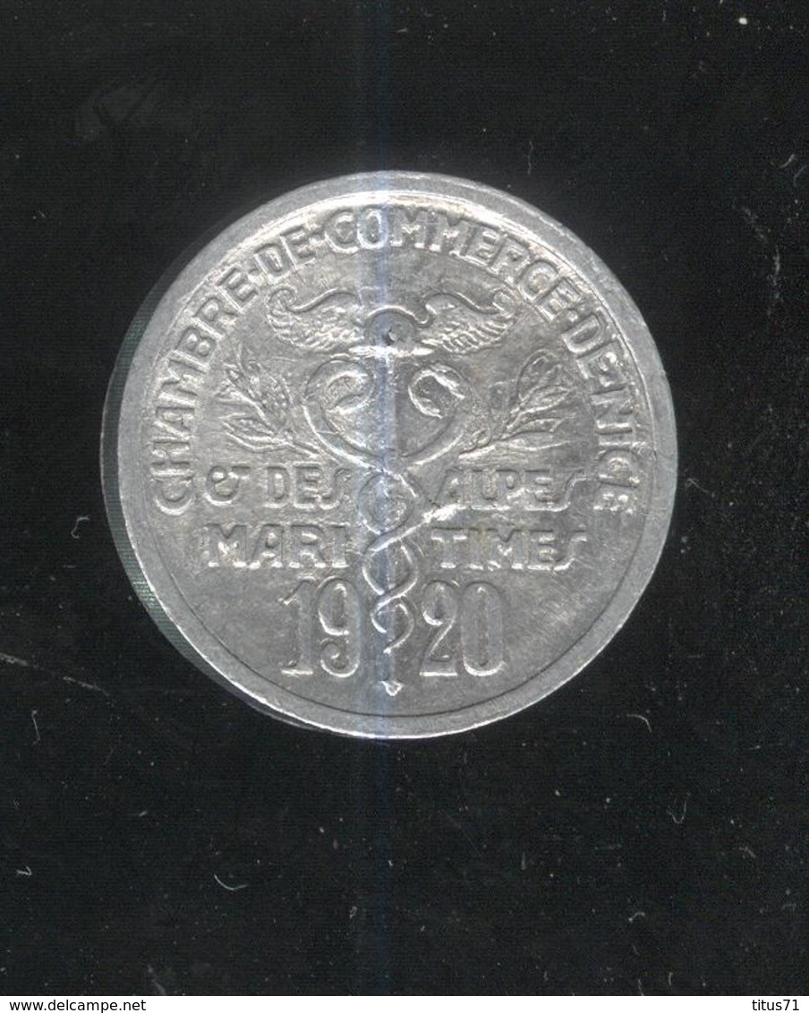 5 Centimes Chambre De Commerce De Nice 1920 - Monnaie De Nécessité - Sonstige & Ohne Zuordnung