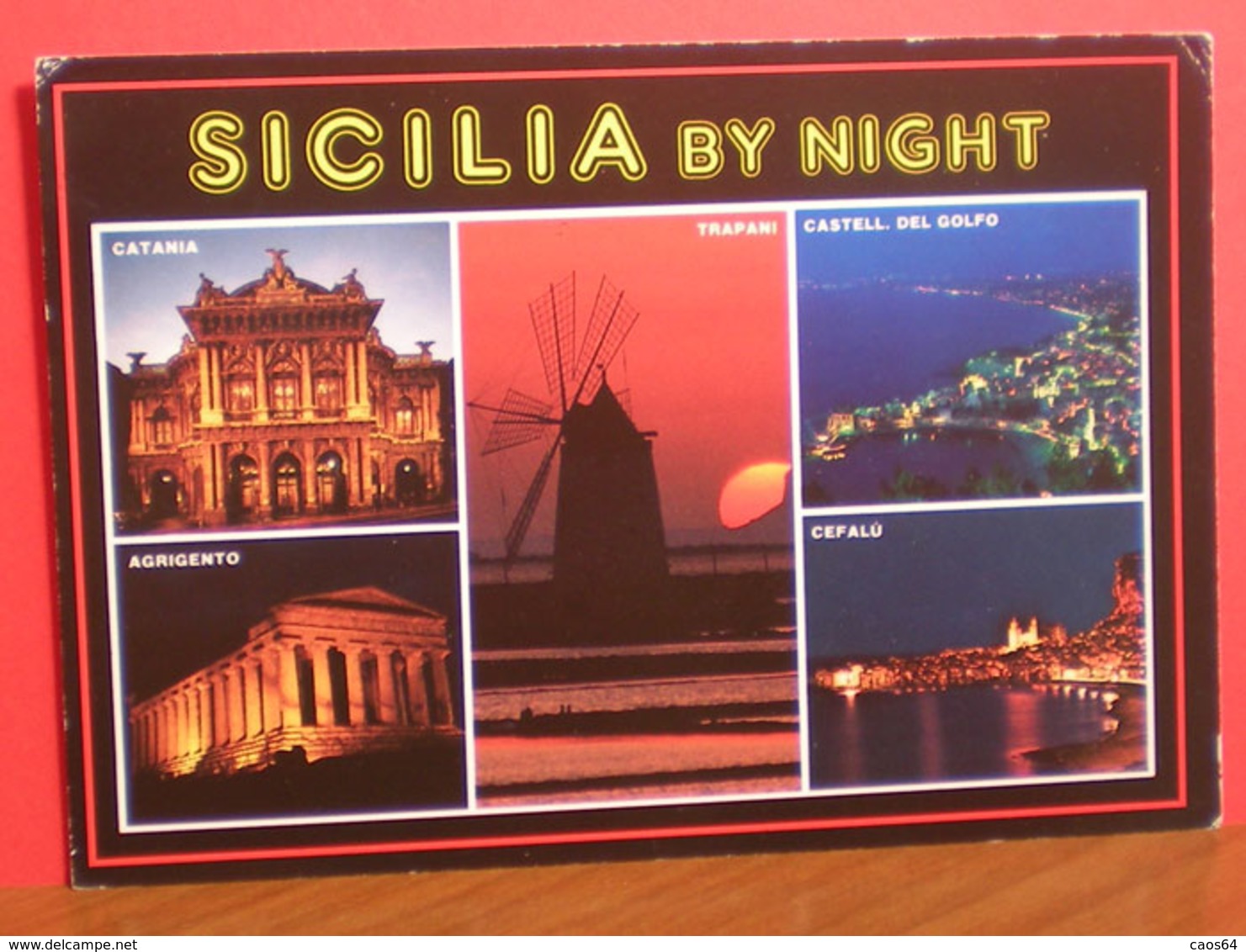 Sicilia By Night Vedute  Cartolina Viaggiata - Altri & Non Classificati