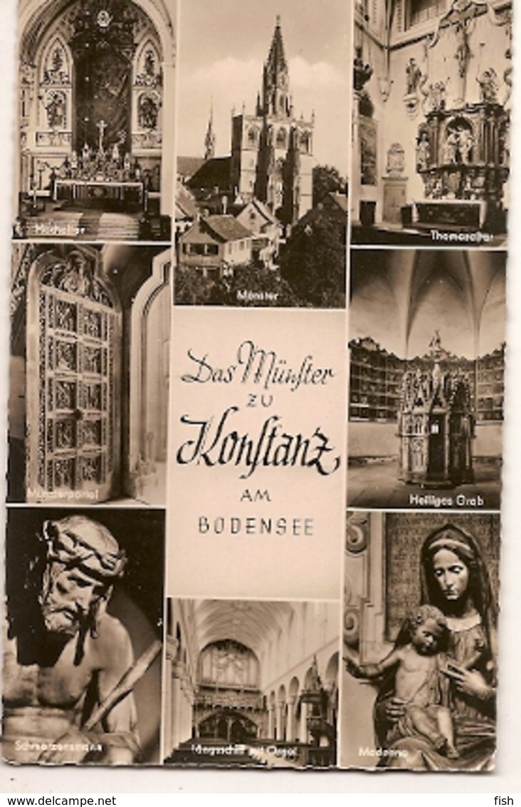 Germany & Marcofilia, Das Münster Zu Konstanz Am Bodensee, Montbron France (6868) - Lettres & Documents