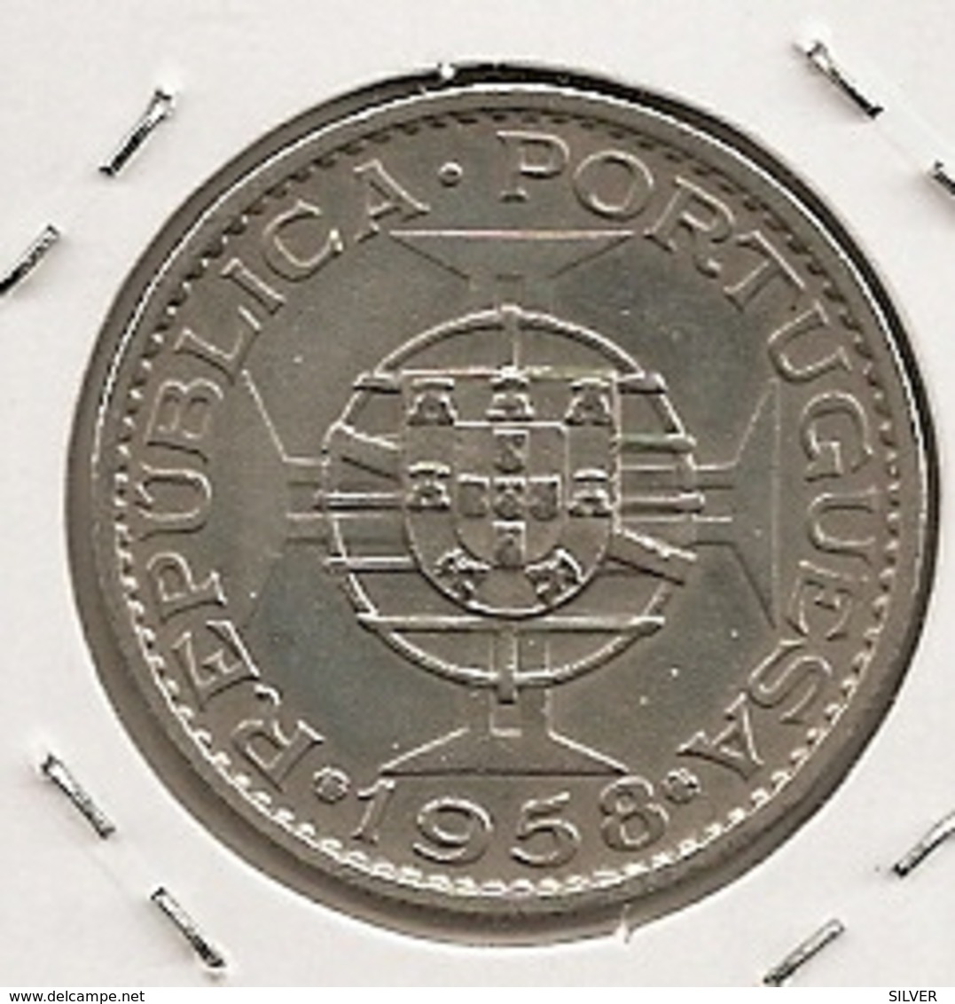 TIMOR 1 ESCUDO 1958 DIFICILLE - Timor