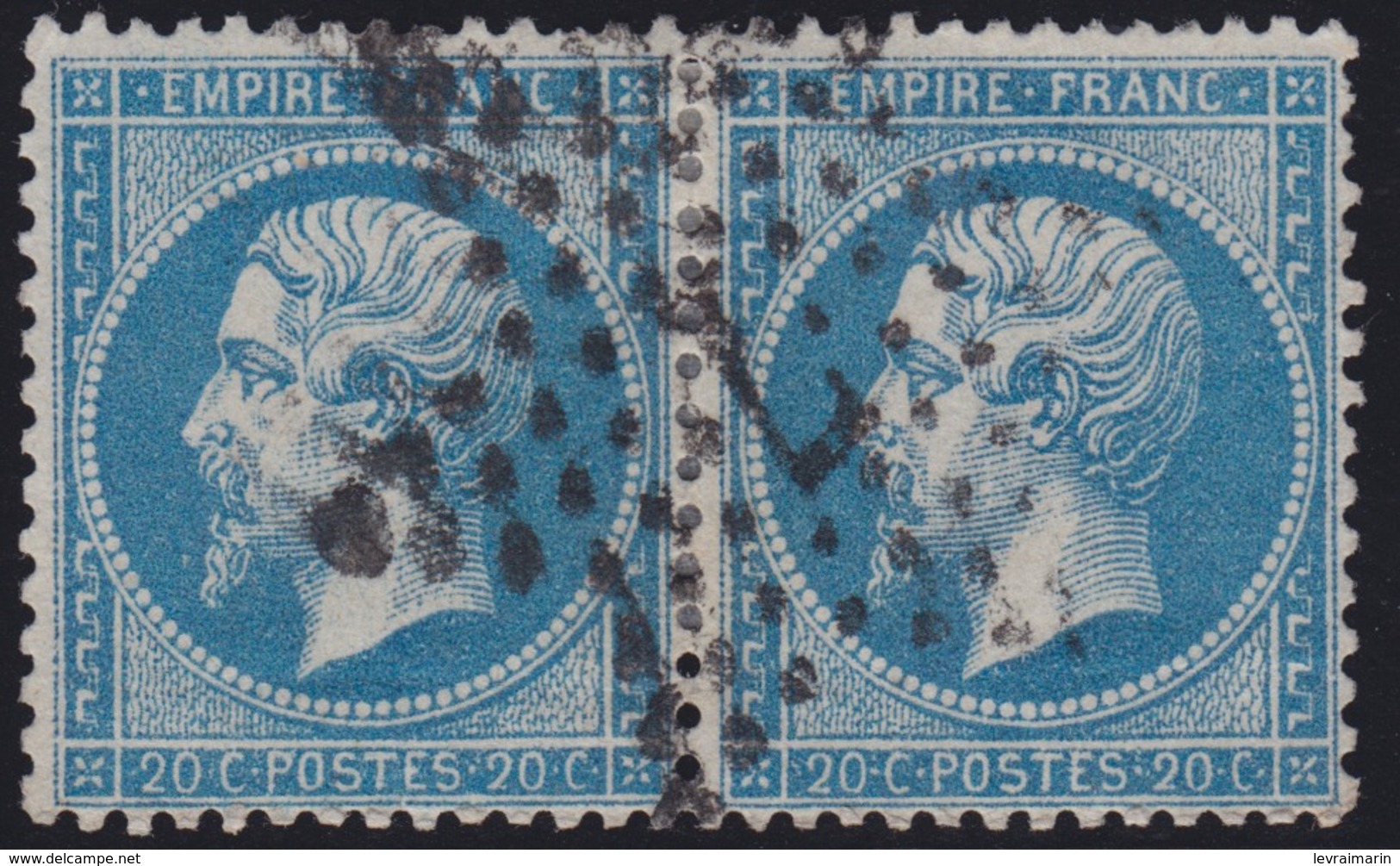 N°22 Paire Position 93D3 94D3, Pas Facile De La Positionner, TB - 1862 Napoléon III