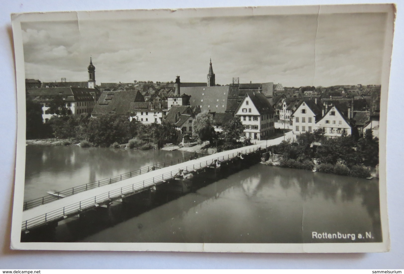 (11/2/46) Postkarte/AK "Rottenburg A.N." Teilansicht Um 1940 - Rottenburg