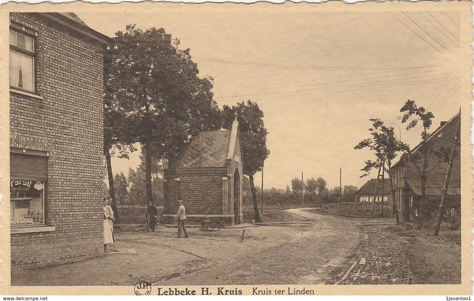 Lebbeke, H. Kruis ,Kruis Ter Linden, 2 Scans - Lebbeke