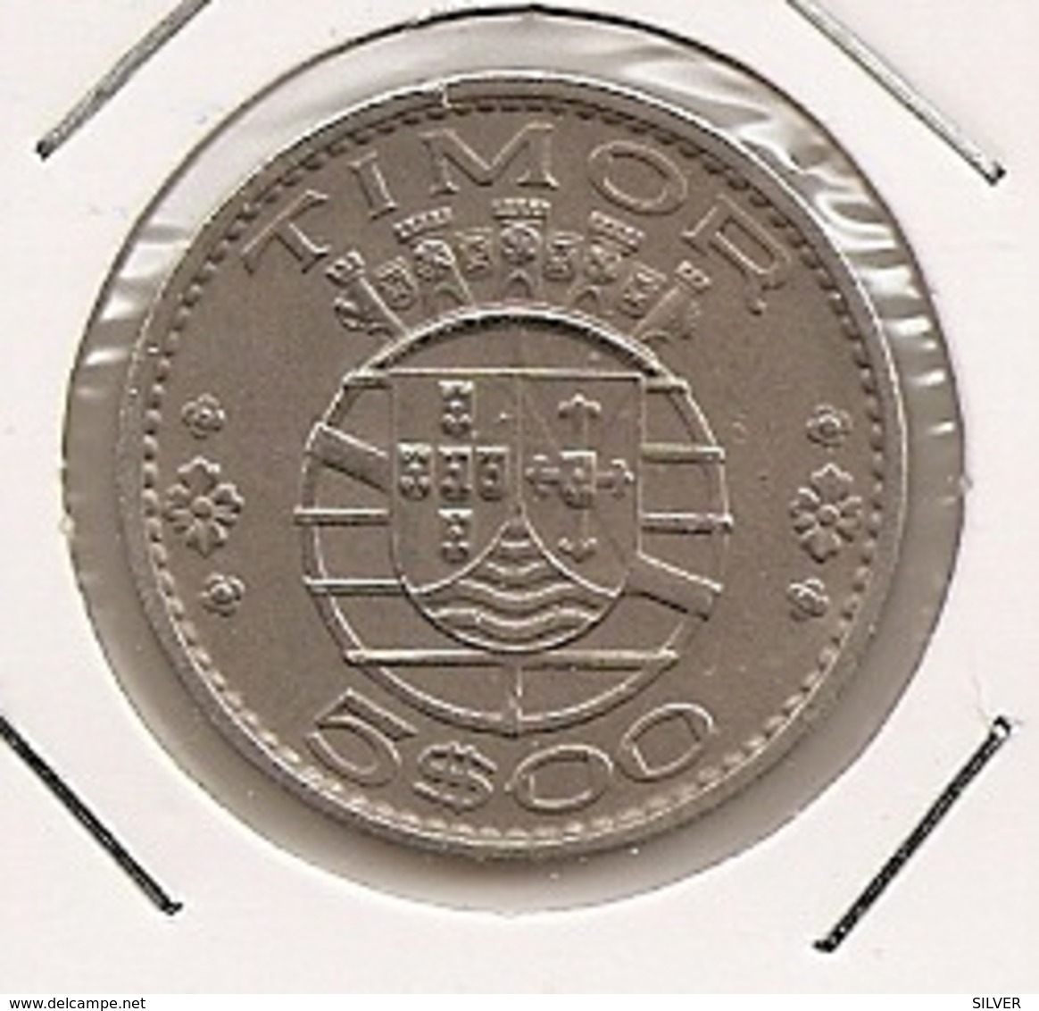 TIMOR 5 ESCUDOS 1970 - Timor