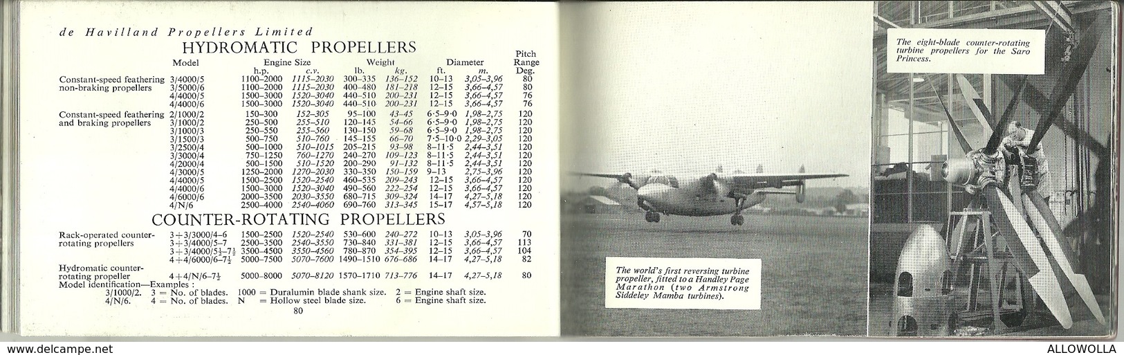 4181 " THE DE HAVILLAND ENTERPRISE-GENERAL INFORMATION BOOKLET N° 12 -AUGUST 1952"ORIGINAL-98 PAGES-DIM.:Cm 8,5 x 14,5