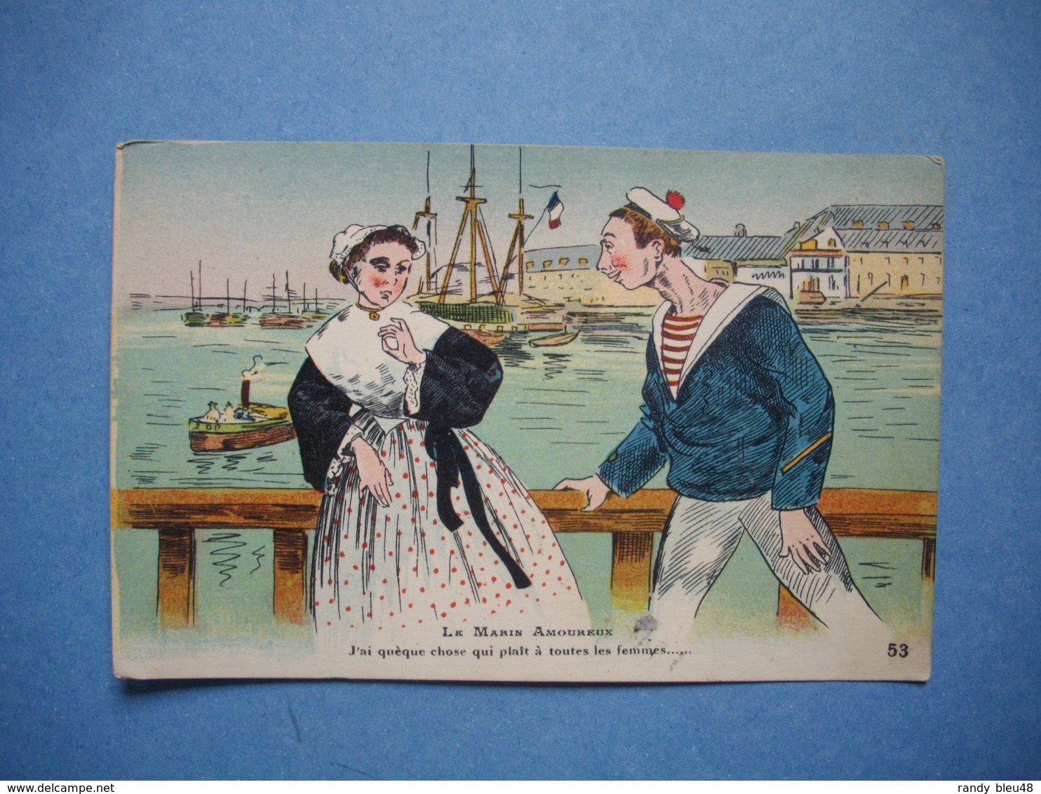 CARTE ILLUSTRATEUR  -  Le Marin Amoureux  -  HUMORISTIQUE - 1900-1949