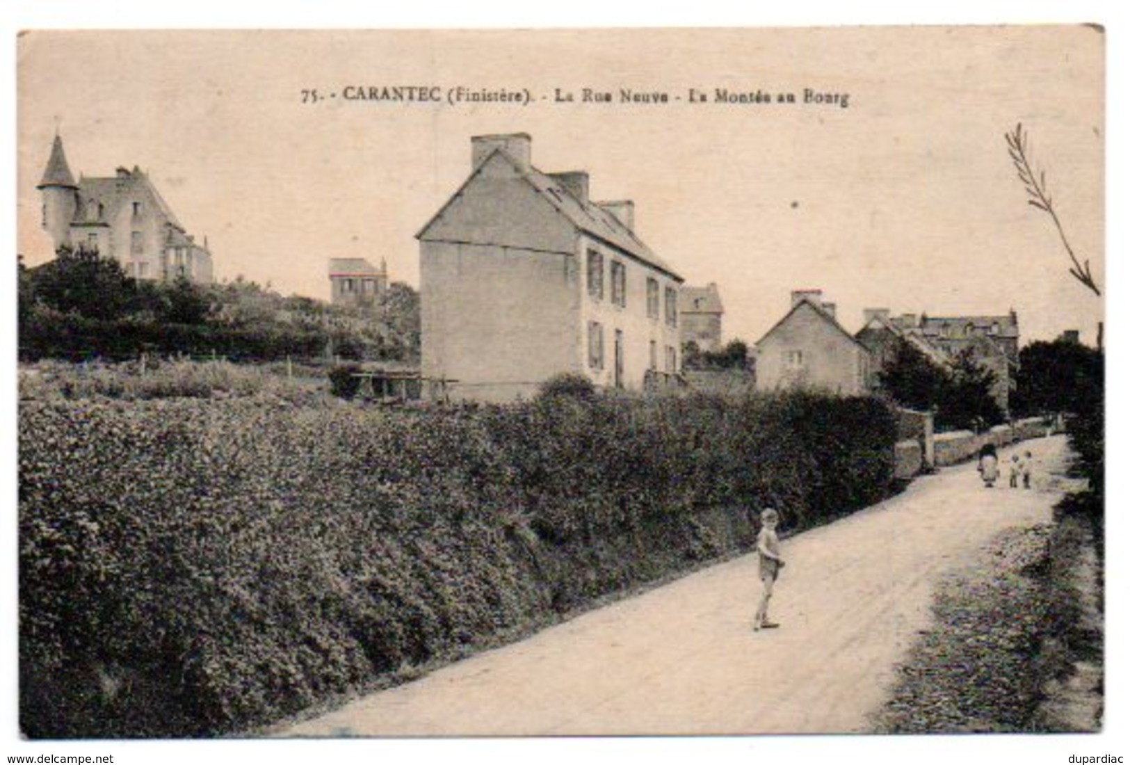 29 - Finistère / CARANTEC -- La Rue Neuve - La Montée Au Bourg. - Carantec