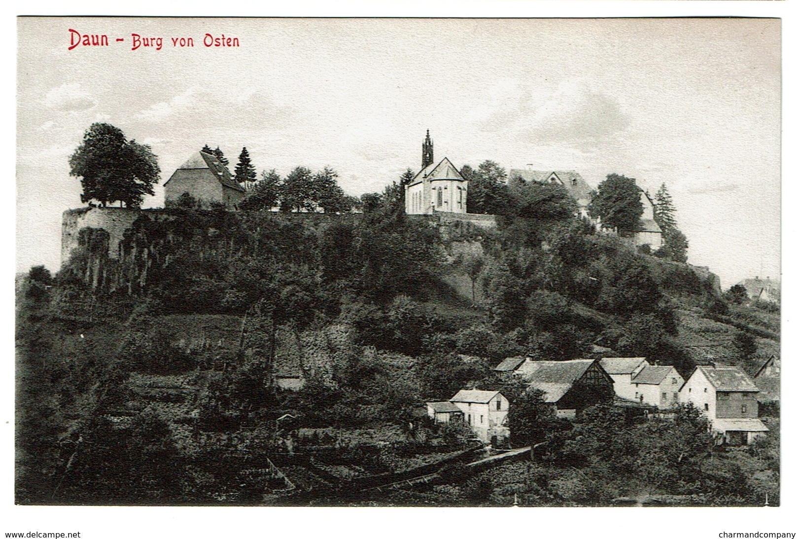 Daun - Burg Von Osten - 1909 - Verlag Franz Häussler - 2 Scans - Daun
