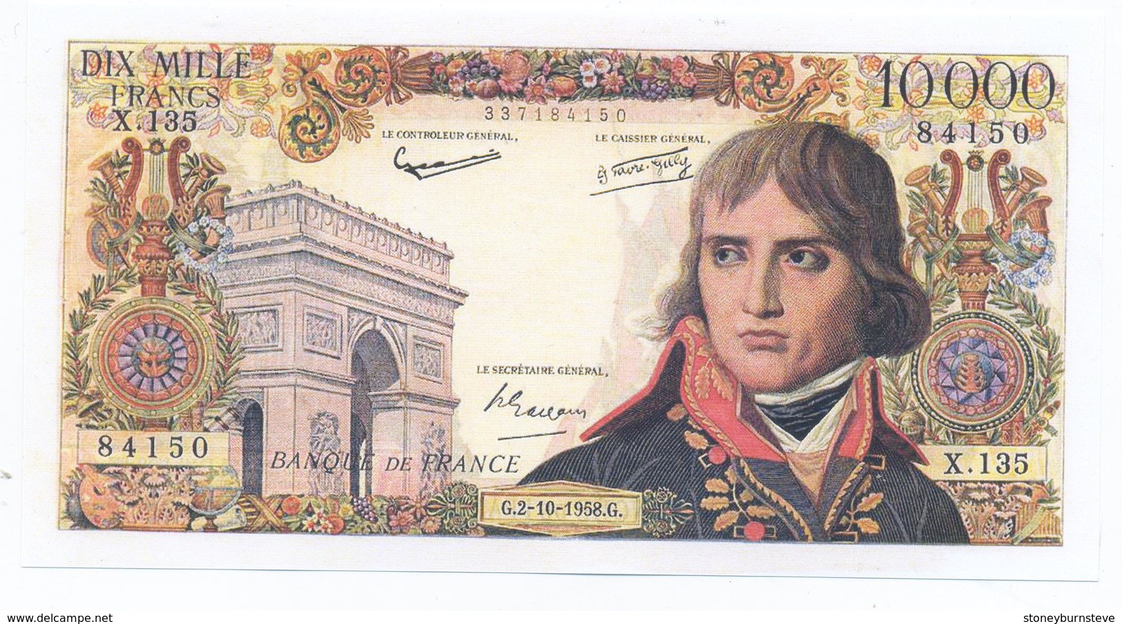 France 4 Note Set 1953 COPY - Zonder Classificatie