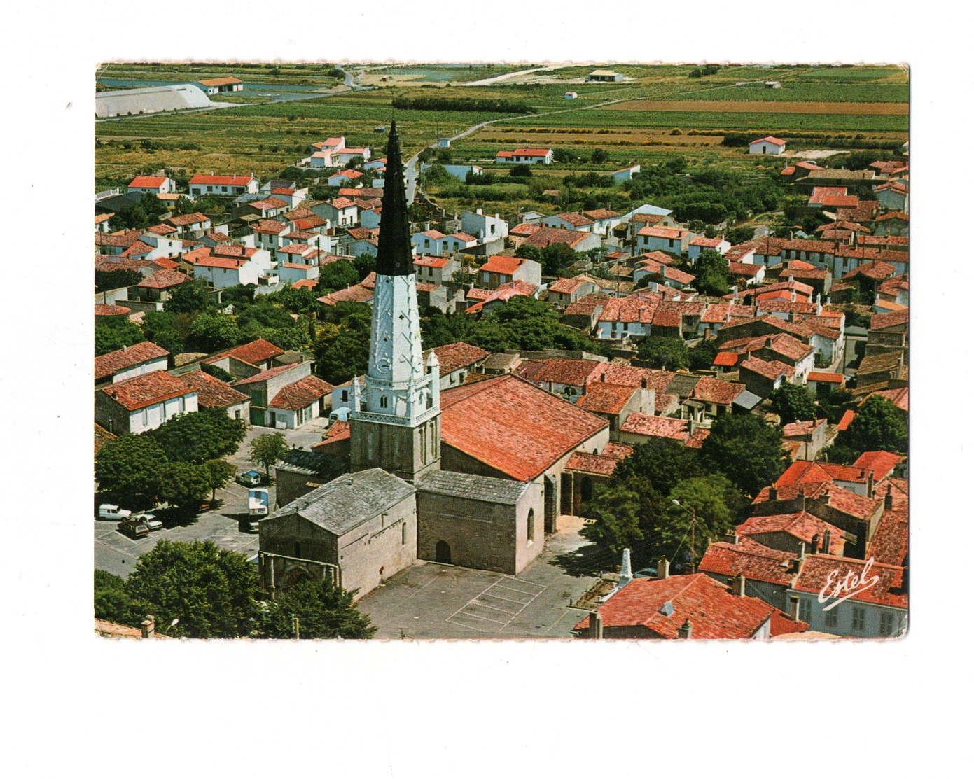 Ars En Ré Vue Aerienne L'Eglise Saint Etienne - Ile De Ré