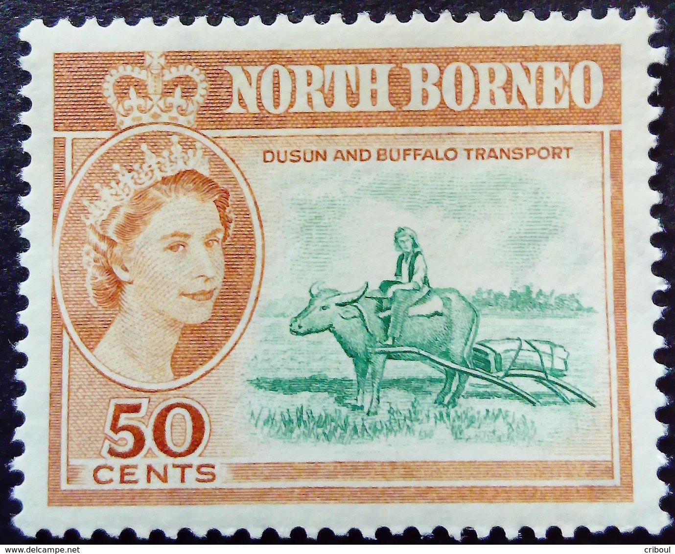 Borneo 1961 Animal Buffle Buffalo Yvert 325 * MH - Nordborneo (...-1963)