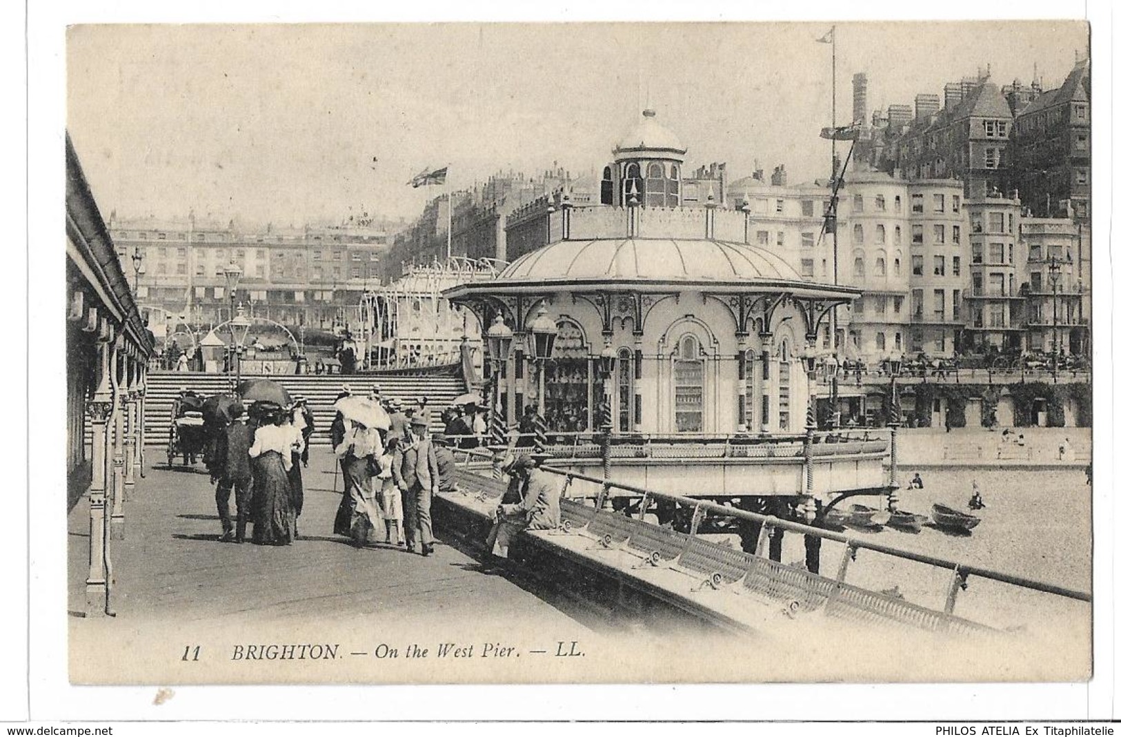 CPA Brighton On The West Pier LL 11 Voyagée Grande Bretagne Royaume-Uni - Brighton