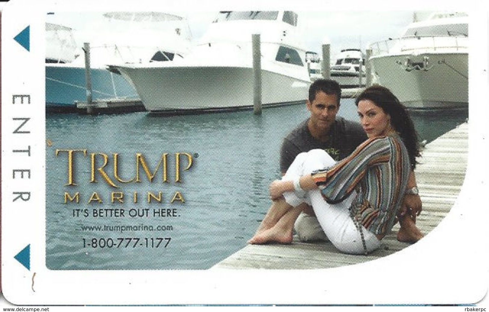 Trump Marina Casino - Atlantic City NJ - Hotel Room Key Card - Hotel Keycards