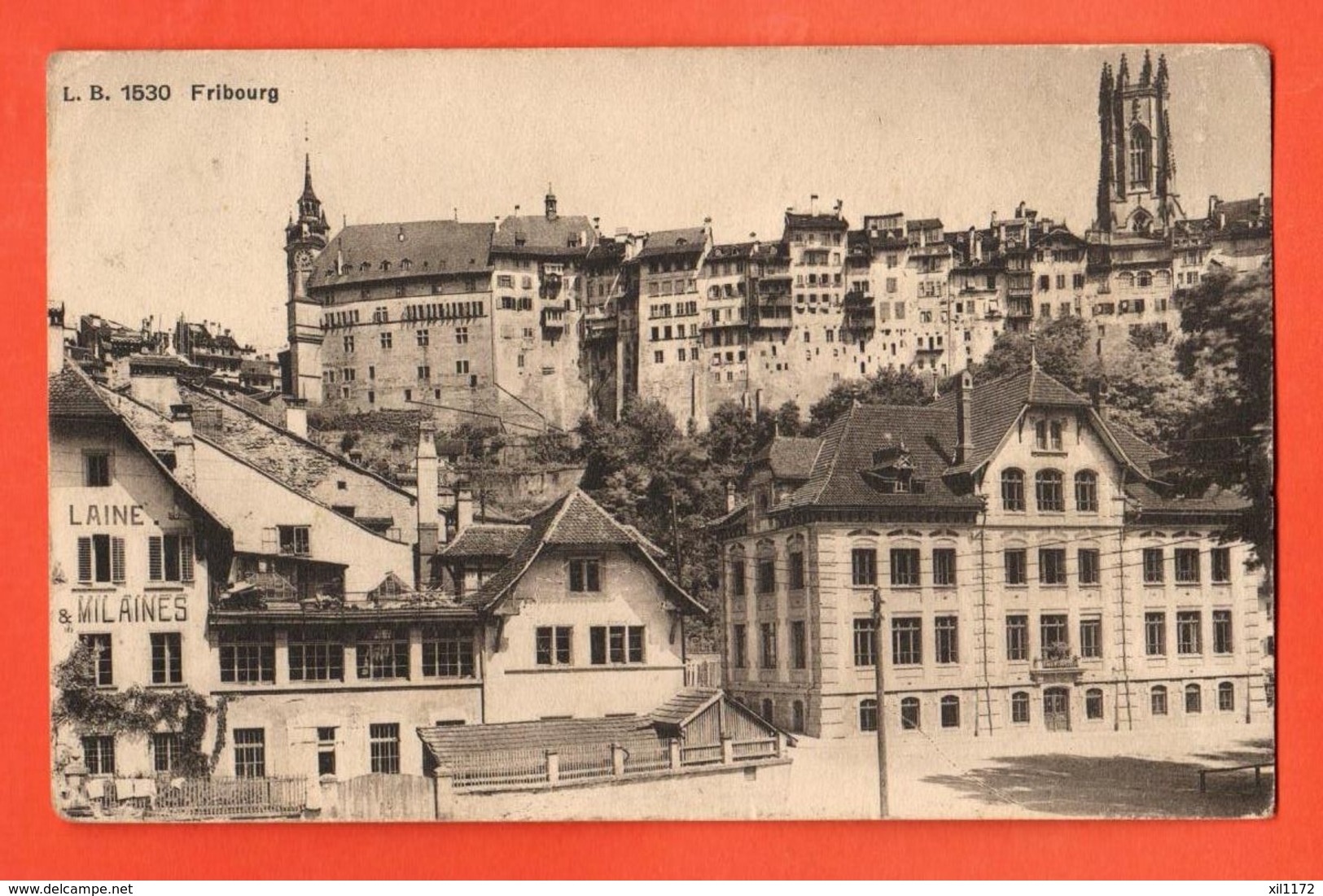 EPB-14 Fribourg. Circulé 1913 - Fribourg