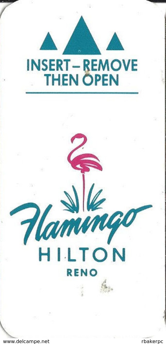 Flamingo Hilton Casino - Reno NV - Narrow Hotel Room Key Card - Hotel Keycards