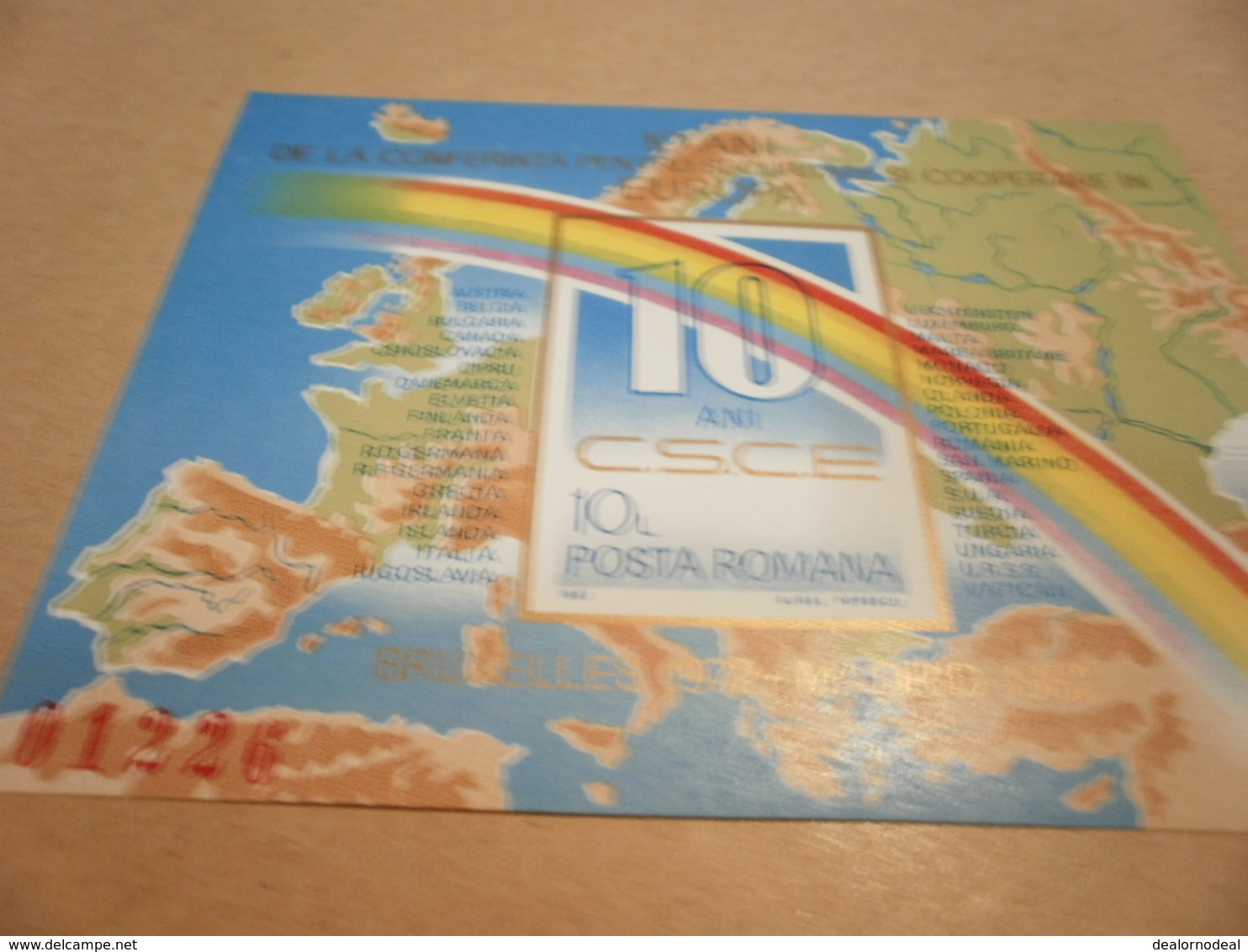 Miniature Sheet Romania 1982 10th Anniversary Eu Co-operation - Unused Stamps