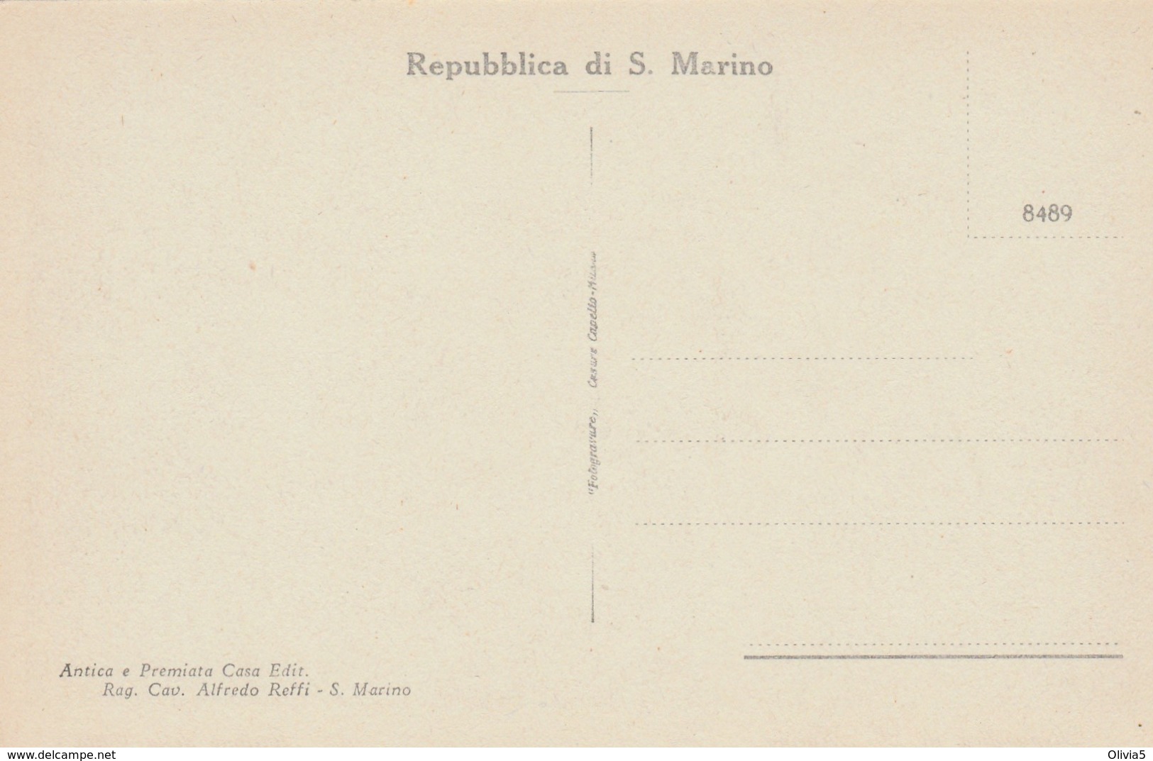 REPUBBLICA S.MARINO - STAZIONE DELLA CITTA' - San Marino