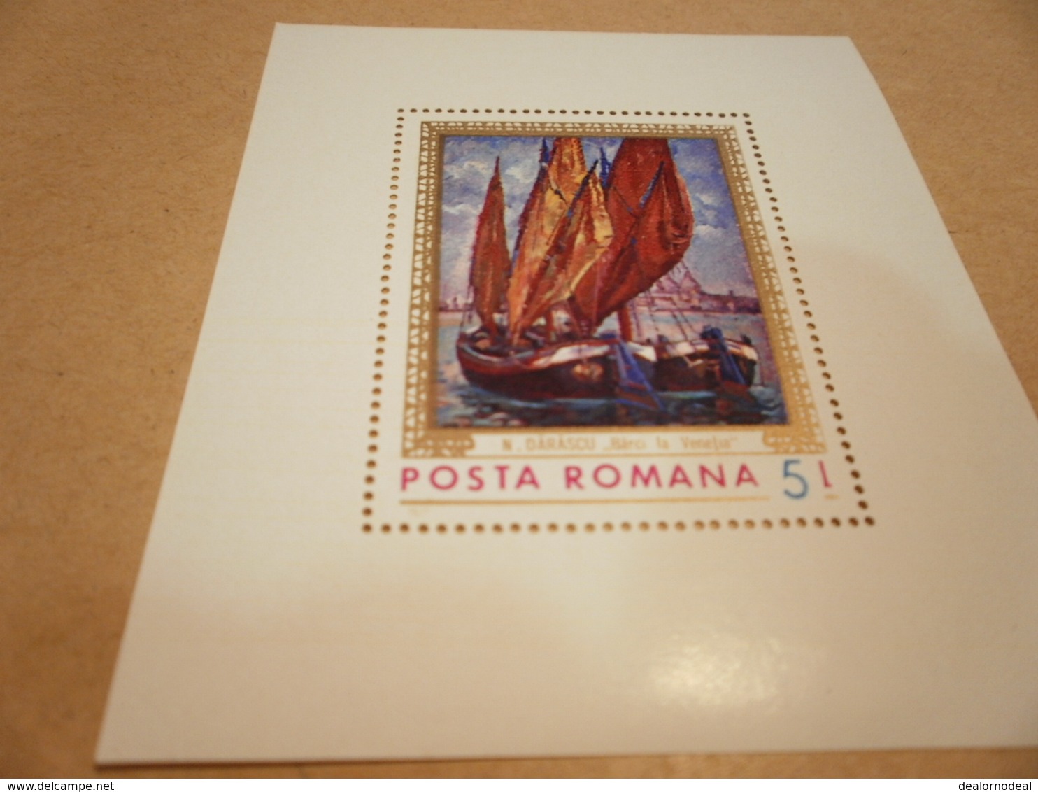 Miniature Sheet Romania 1971 Navy Series -darascu-barci La Venetia - Unused Stamps