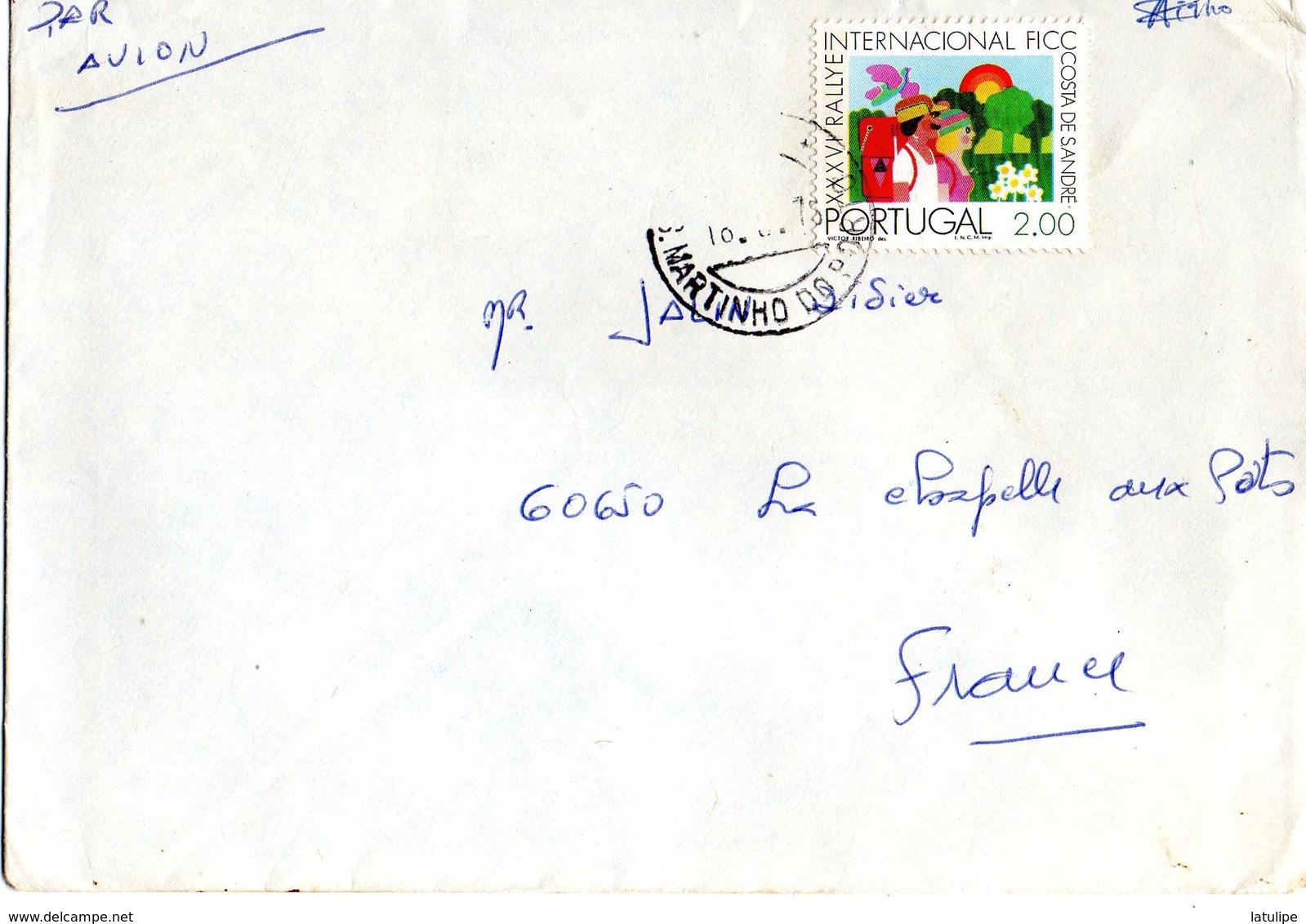 Enveloppe Timbrée - Adress A  Jalin  Didier A La Chapelle-aux-Pots 60 - Postal Logo & Postmarks