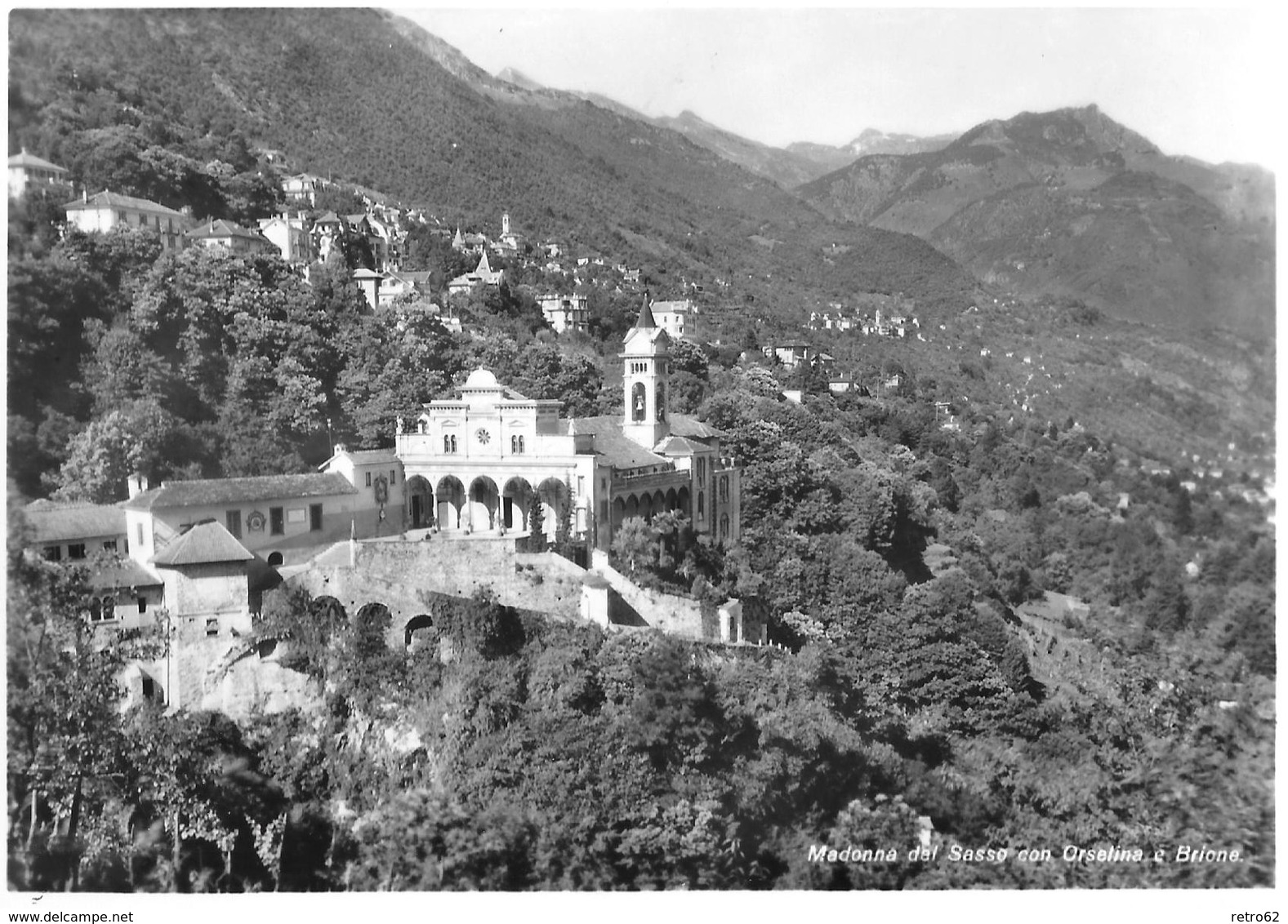 MADONNA DEL SASSO → Con Orselina E Brione, Fotokarte Ca.1960 - Brione Sopra Minusio