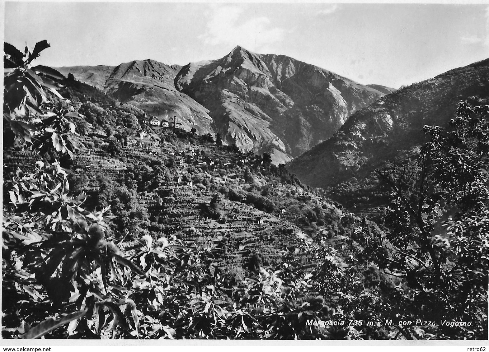 MERGOSCIA → Con Pizzo Vogorno, Fotokarte Ca.1955 - Vogorno