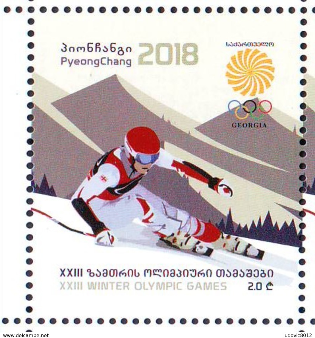 Georgie Georgia 2018 Winter Olympic Games Jeux Olympiques D'hiver  MNH** - Géorgie