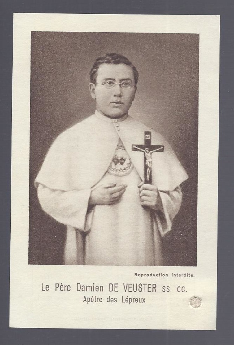 RELIQUIA RELIC RELIQUARY RELIKWIE LE PERE DAMIEN DE VEUSTER APÔTRE DES LEPREUX - Religion & Esotérisme