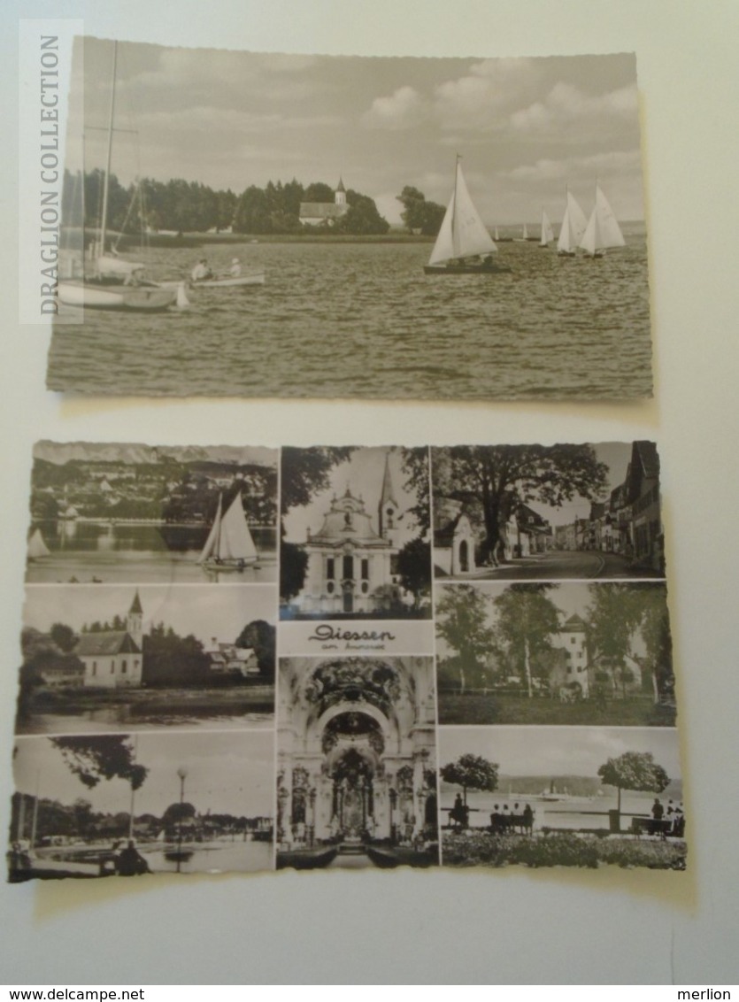 D164123 Deutschland - Lot Of 2 Postcards DIESSEN Am Ammersee - Diessen